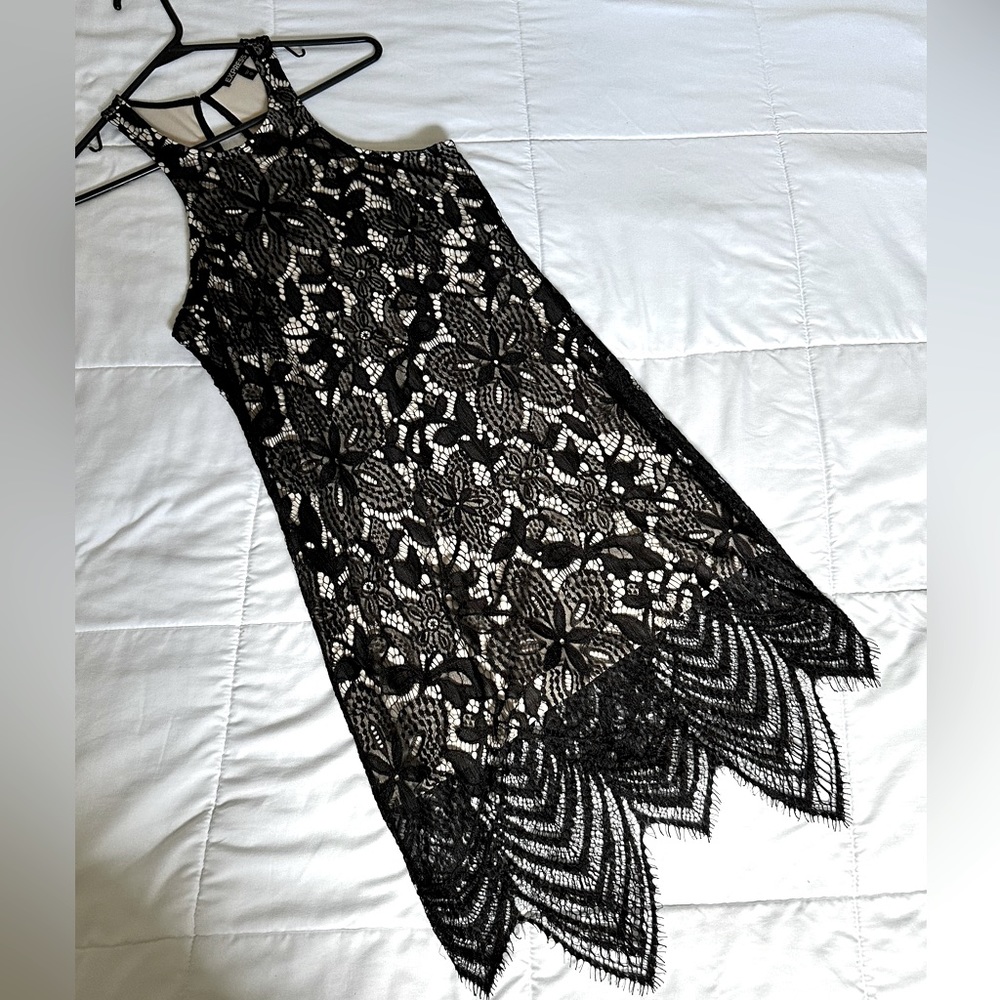Express floral eyelet dress
